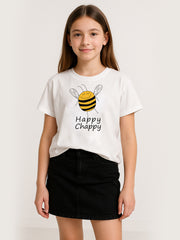 Girls Black Classic 100% Denim Skirt