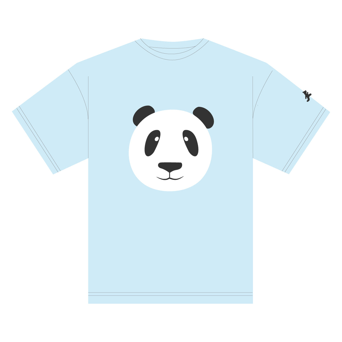 Panda Blue Cotton Tee