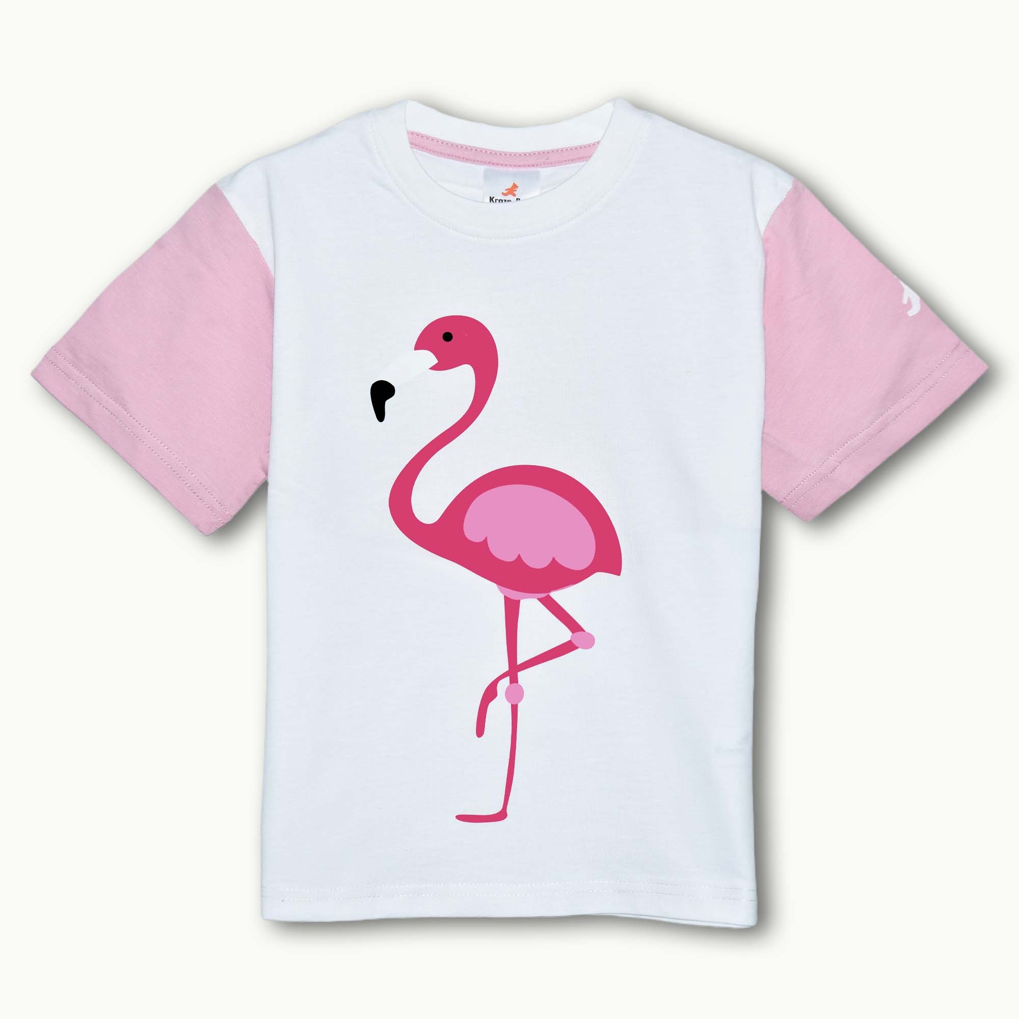 Krazebear-girls-tshirts-cotton-tee-pink_white-flamingo-age-3-to-8-kids-clothes-australia-2191_1