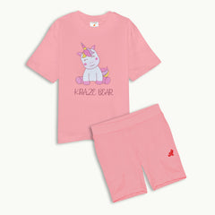 Krazebear-girls-tshirts-terry-swaetshirt-short-set-panda-unicorn-pink-age-3-to-8-kids-clothes-australia-3