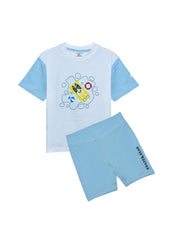 Krazebear-girls-tshirts-terry-swaetshirt-trouser-set-blue white-bubbles-age-3-to-8-kids-clothes-australia-0