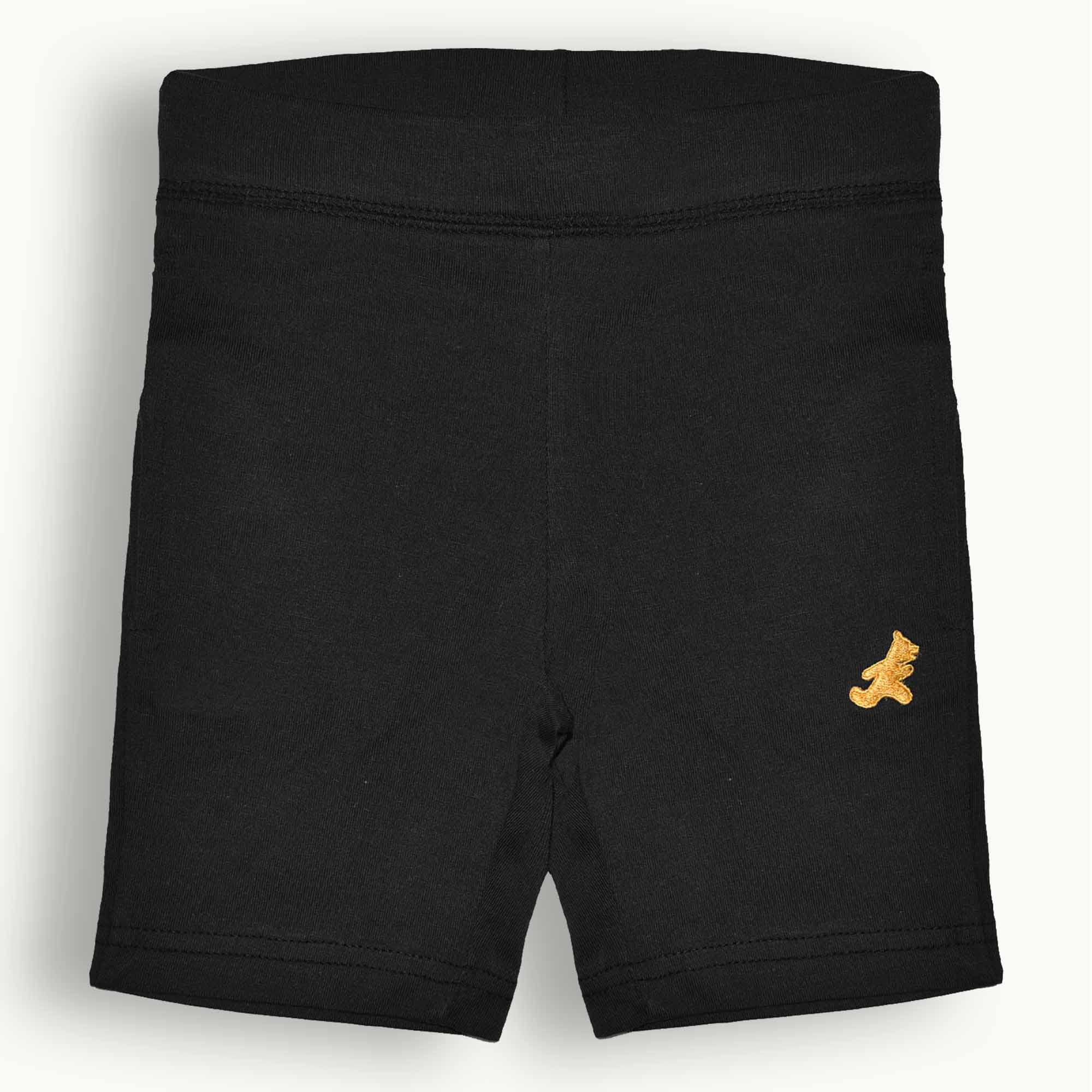 Krazebear-unisex-short-cotton-shorts-black-age-3-to-13-kids-clothes-australia-1003_1