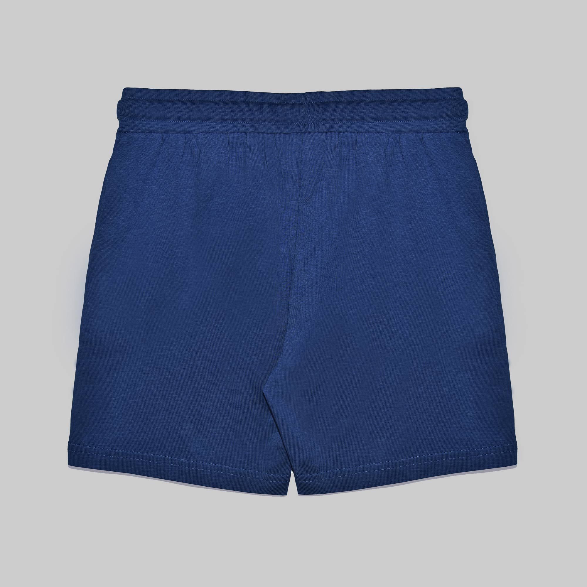 Blue Cotton Shorts